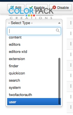 เลือกกรองเฉพาะ Plug-in type User