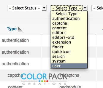 เลือกกรองเฉพาะ Plug-in type User