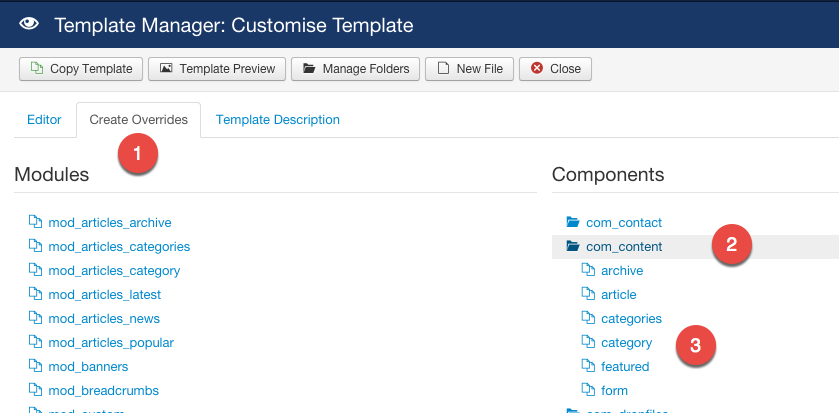 Create Template Overrides 4