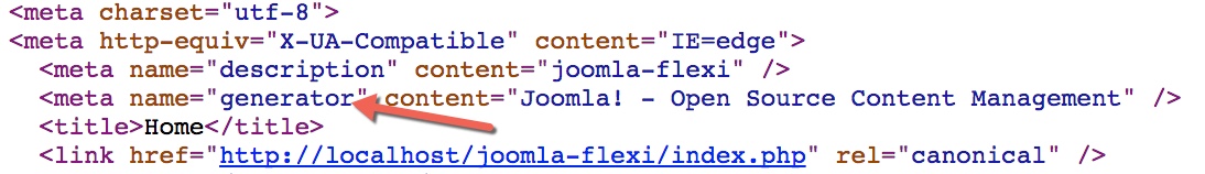 joomla no generator 4