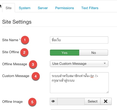 site offline 2