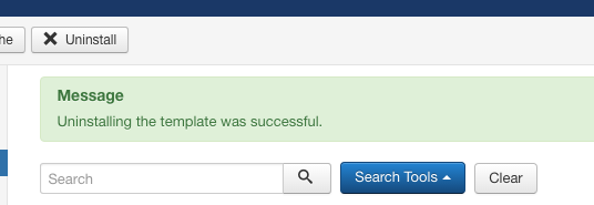 uninstall joomla extension 3